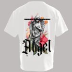 Angel Statue Floral Graphic Tee