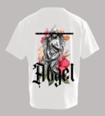 Angel Statue Floral Graphic Tee